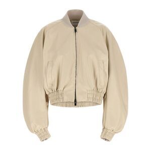 The Andamane Beige Polyethylene Women's Bomber
